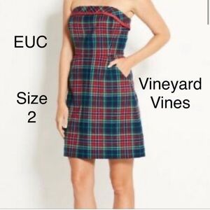 Vineyard Vines Tartan Dress Size 2